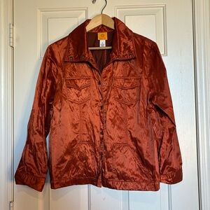 Ruby Rd. Women's Metallic Copper Utility Jacket